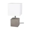 Spot Light Moderne Tischleuchte mit Schalter Beton Stoff E27< Stofflampen|Betonlampen