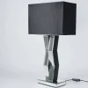 Searchlight Moderne Tischleuchte schwarz< Stofflampen|Designerlampen