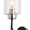Jupiter Moderne Wandleuchte in Schwarz Nickel E27 stilvoll< Wandleuchten|Moderne Lampen