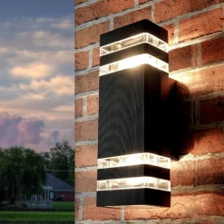 Moderne Lampen|Fassadenstrahler*Nowodvorski Moderne Wandleuchte Up Down für Außen E27 IP54 RIO