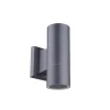 Metall Lampen|Feuchtraumleuchten*Harms Import Moderne Wandleuchte Up Down Anthrazit GU10 IP44 außen