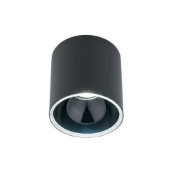 Nowodvorski Moderner Aufbauspot rund Ø127mm GU10 Schwarz Aufputz< Küchenlampen|Moderne Lampen