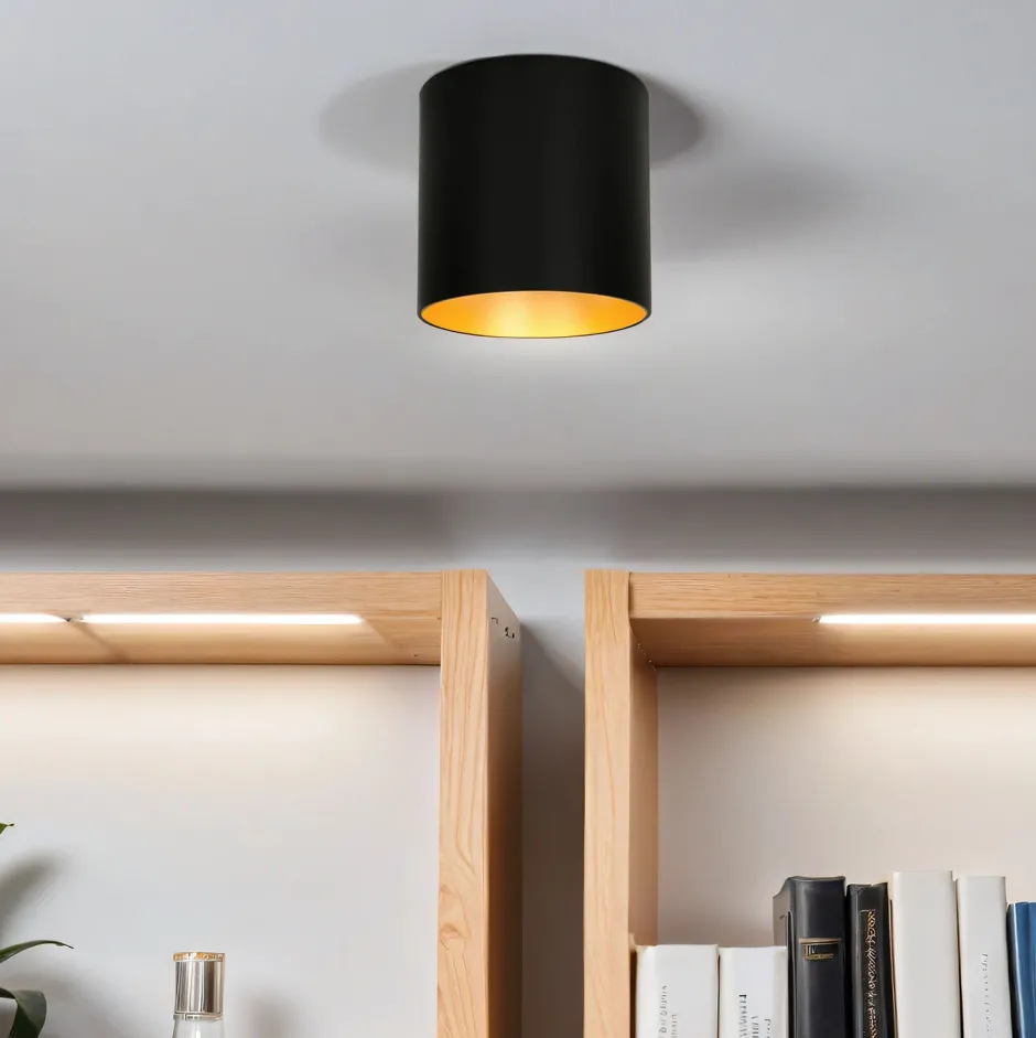 Moderne Lampen|Küchenlampen*Nowodvorski Moderner Deckenspot GU10 Metall in Schwarz Gold
