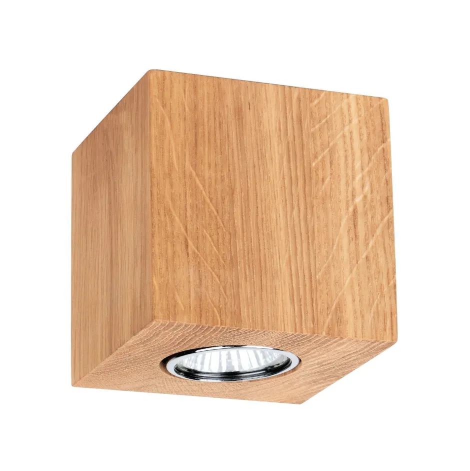 Spot Light Moderner Deckenspot Holz Eiche B:10cm< Moderne Lampen|Holzlampen
