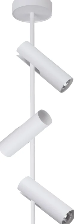 Deckenleuchten|Spots*Sigma Moderner Deckenspot Weiß Metall H:76 cm GU10 3-flammig