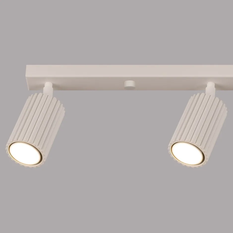 Sollux Moderner Deckenstrahler 4-flammig GU10 B: 81 cm in Creme< Flurlampen|Wohnzimmerlampen
