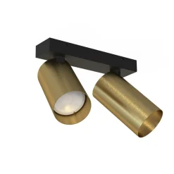 Deckenleuchten|Flurlampen*Nowodvorski Moderner Deckenstrahler Messing Schwarz 2x GU10