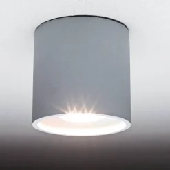 Küchenlampen|Moderne Lampen*Sollux Moderner runder Aufbaustrahler RODA grau