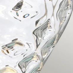 Wohnzimmerlampen|Glaslampen*Elstead Nachttischlampe Glas Stoff 78,7 cm beleuchteter Sockel