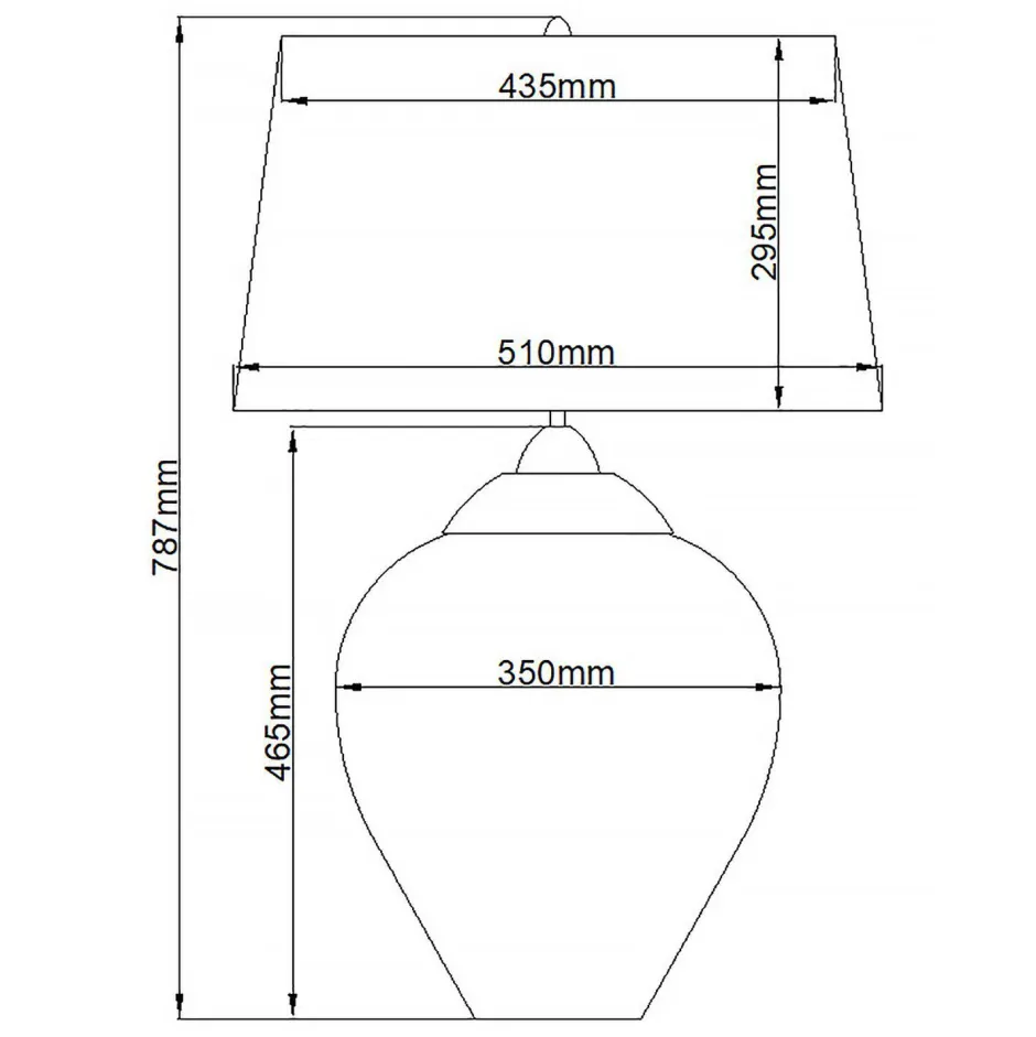 Wohnzimmerlampen|Glaslampen*Elstead Nachttischlampe Glas Stoff 78,7 cm beleuchteter Sockel