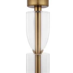 Tischlampen|Schlafzimmer Lampen*Maytoni Nachttischlampe Metall Stoff E27 47 cm hoch rund ROSA