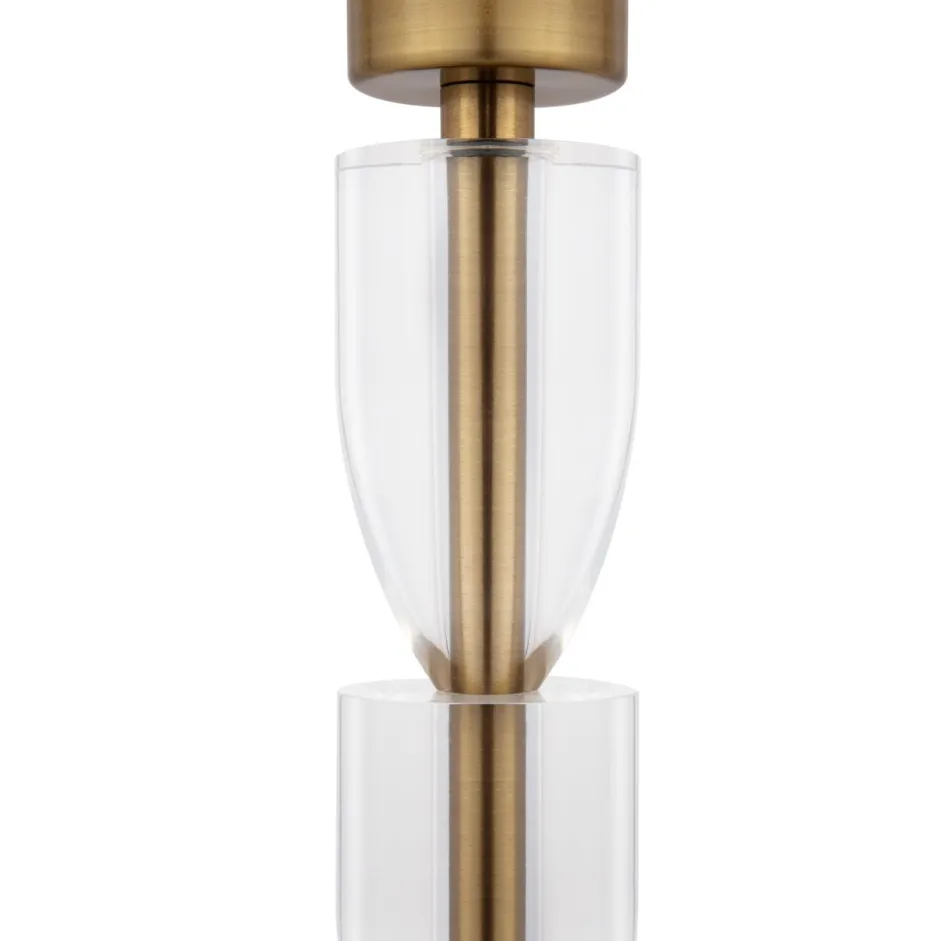 Tischlampen|Schlafzimmer Lampen*Maytoni Nachttischlampe Metall Stoff E27 47 cm hoch rund ROSA