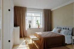 By Rydéns Nachttischlampe Stoff Keramik 74 cm hoch Braun Weiß E27< Wohnzimmerlampen|Schlafzimmer Lampen