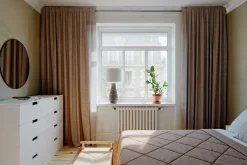 By Rydéns Nachttischlampe Stoff Keramik 74 cm hoch Braun Weiß E27< Wohnzimmerlampen|Schlafzimmer Lampen