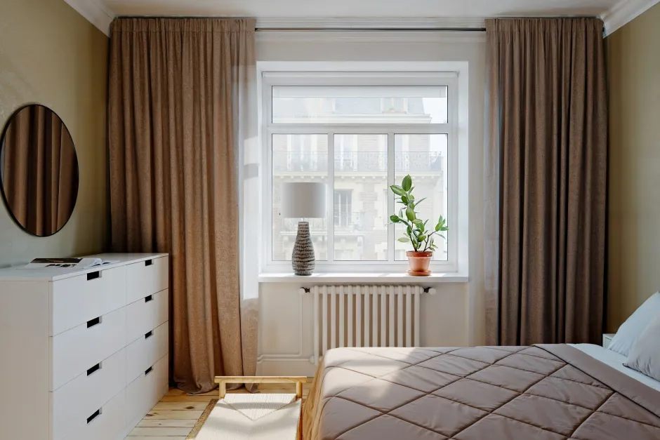 By Rydéns Nachttischlampe Stoff Keramik 74 cm hoch Braun Weiß E27< Wohnzimmerlampen|Schlafzimmer Lampen