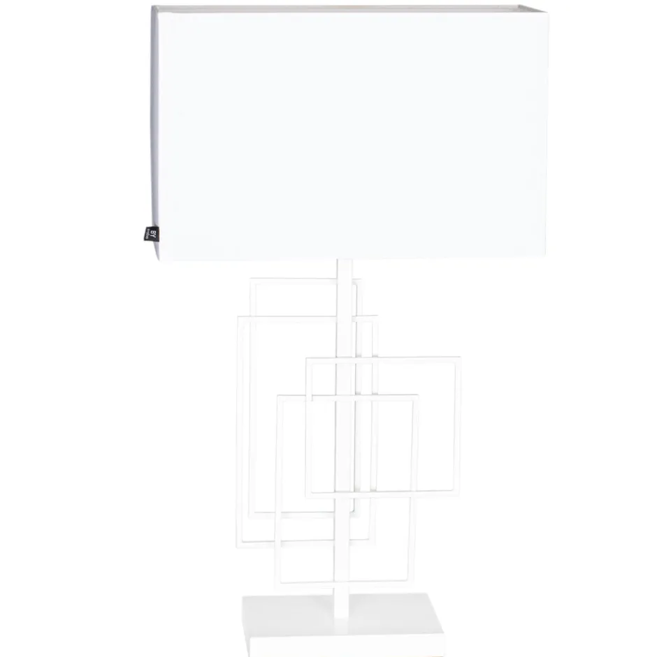 By Rydéns Nachttischlampe Stoff Metall E27 69 cm hoch Weiß Modern< Wohnzimmerlampen|Schlafzimmer Lampen