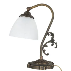 Giovanni Battista Nachttischlampe Weiß Messing< Lampen Aus Aller Welt|Metall Lampen