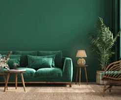 Searchlight Nachttischleuchte Glassockel Stoffschirm E27 56,5 cm< Wohnzimmerlampen|Glaslampen