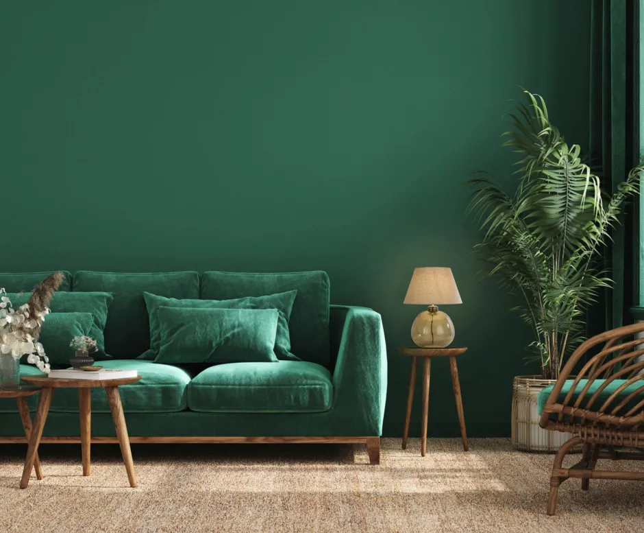 Searchlight Nachttischleuchte Glassockel Stoffschirm E27 56,5 cm< Wohnzimmerlampen|Glaslampen