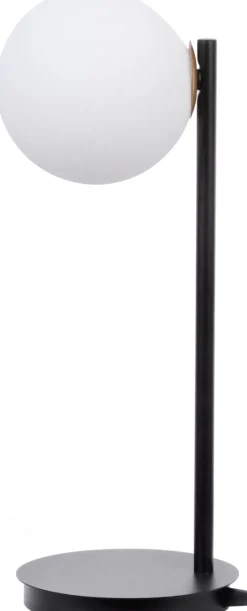 Tischlampen|Kugellampen*Sigma Nachttischleuchte Metall Glas blendarm G9 43 cm klein