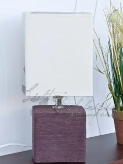 Rabalux Nachttischleuchte weiß braun E27 H:30cm Keramik< Wohnzimmerlampen|Keramiklampen