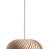 ALDEX Natürliche Pendelleuchte Holz gemütlich E27 Ø45 cm rund< Bürolampen|Schlafzimmer Lampen