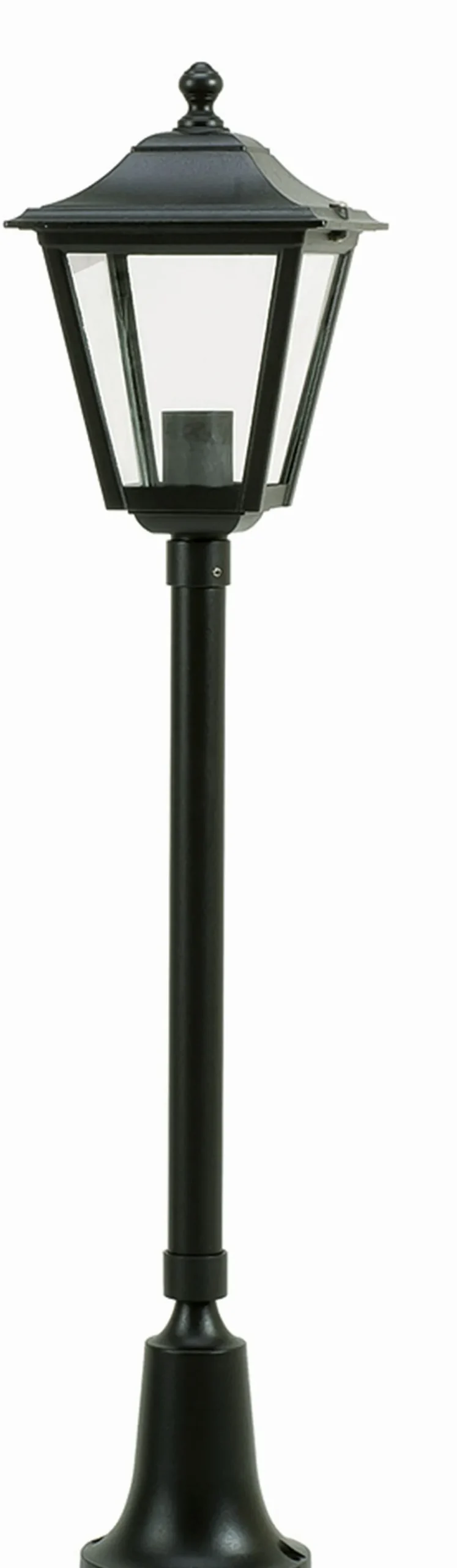 Lido Nostalgische Wegeleuchte Schwarz 79cm IP44 Rustikal E27< Außenleuchten Antik|Rustikale Lampen