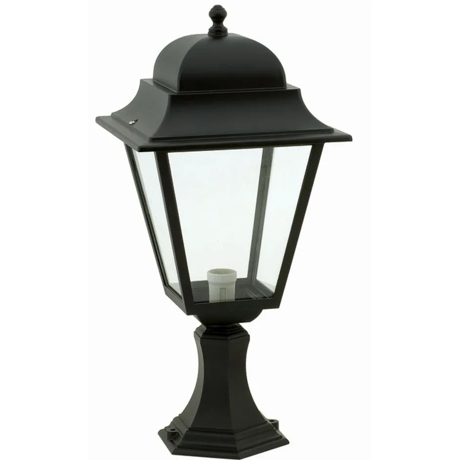 Rustikale Lampen|Wegeleuchten*Lido Nostalgische Wegeleuchte AILEAN Schwarz 62cm IP44 E27
