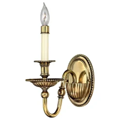 Elstead Opulente Wandlampe CANDELA 3 Messing massiv Barock< Wandleuchten|Designerlampen