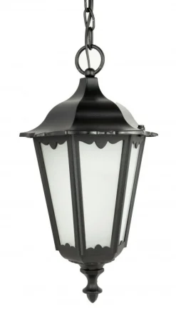 SU-MA Outdoor Pendelleuchte Schwarz IP43 Rustikal DILSEN< Außenleuchten Antik|Gartenlaternen