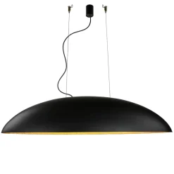 Esszimmer Lampen|Wohnzimmerlampen*Nowodvorski Ovale Pendelleuchte Schwarz Gold L:117cm groß