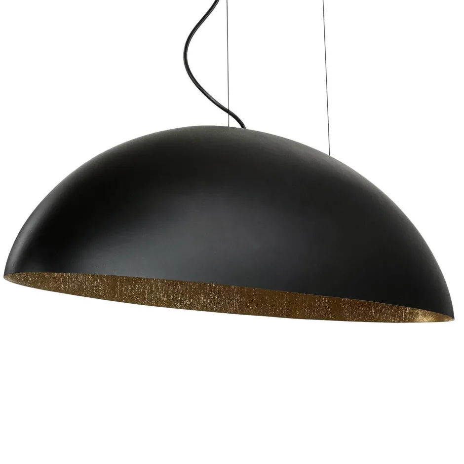 Esszimmer Lampen|Wohnzimmerlampen*Nowodvorski Ovale Pendelleuchte Schwarz Gold L:117cm groß