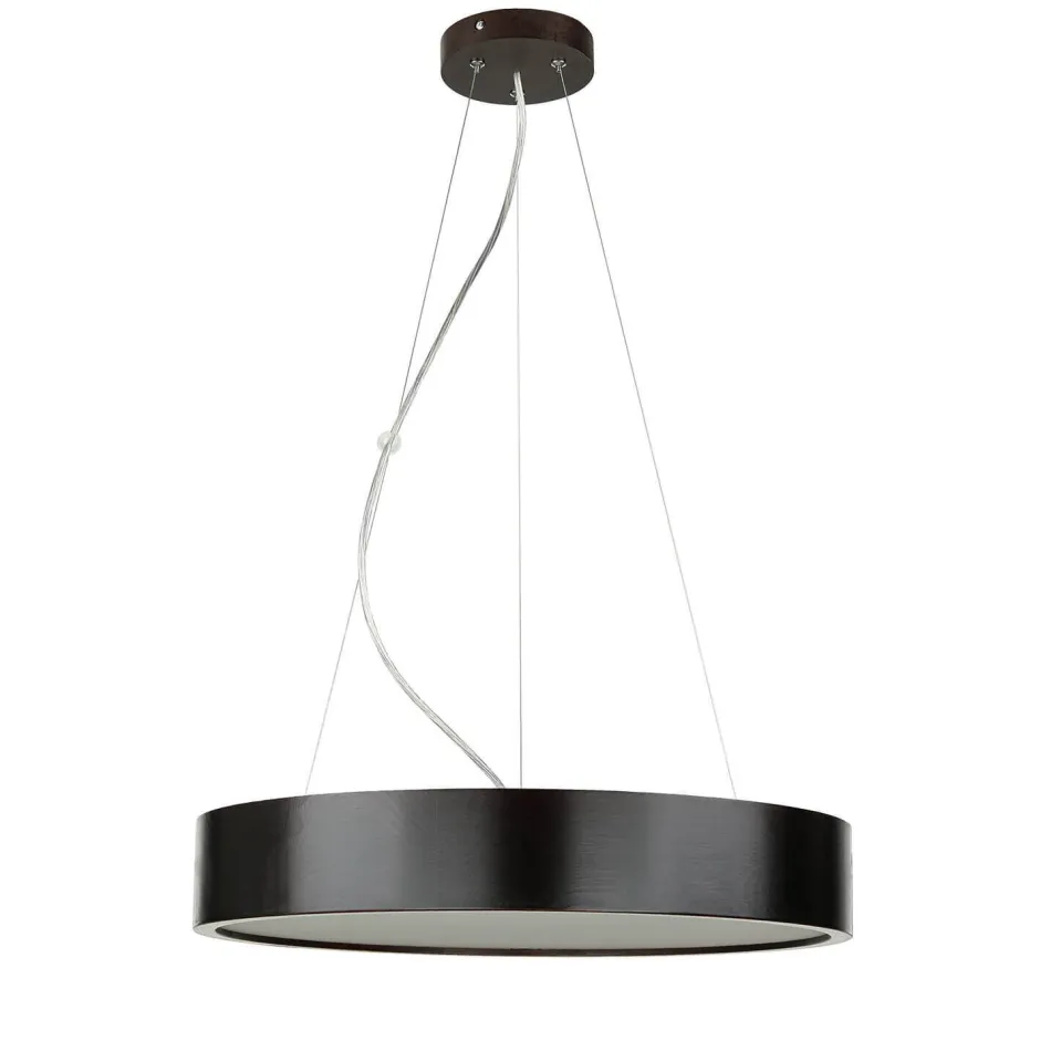 Lamkur Pendel Hängelampe Holzleuchte Braun Esszimmer rund< Hängelampen|Esszimmer Lampen