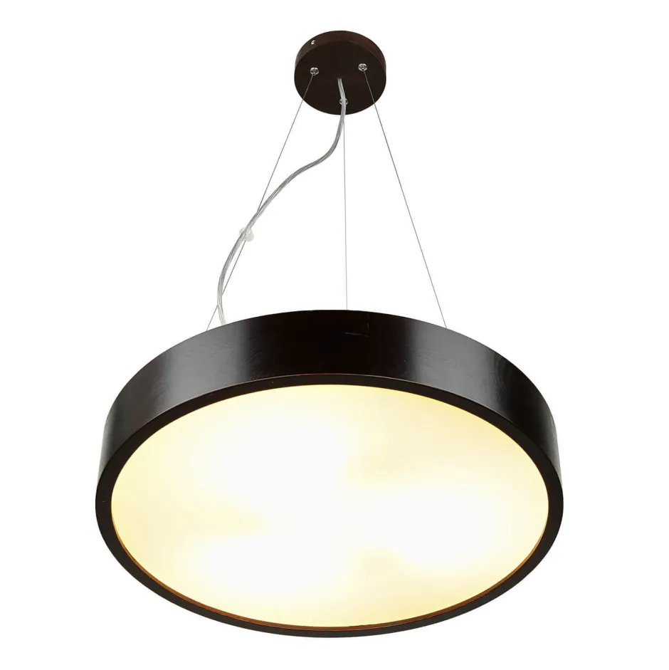 Lamkur Pendel Hängelampe Holzleuchte Braun Esszimmer rund< Hängelampen|Esszimmer Lampen