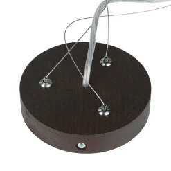 Lamkur Pendel Hängelampe Holzleuchte Braun Esszimmer rund< Hängelampen|Esszimmer Lampen