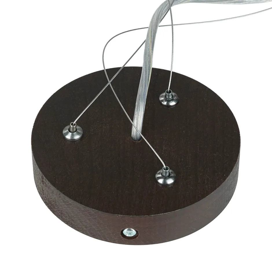 Lamkur Pendel Hängelampe Holzleuchte Braun Esszimmer rund< Hängelampen|Esszimmer Lampen