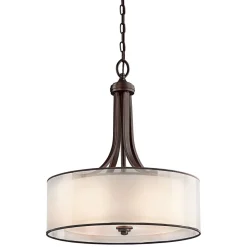 Moderne Lampen|Designerlampen*Elstead Pendellampe CANELADO Bronze Ø51 Wohnzimmer Leuchte