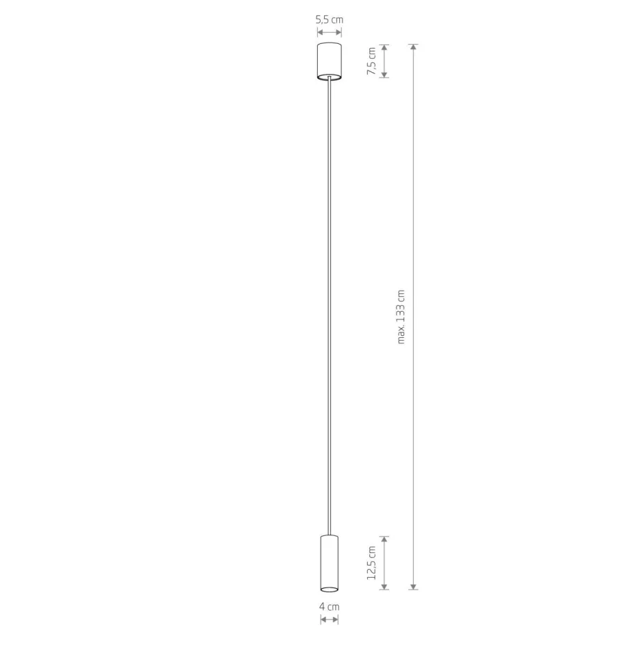 Hängelampen|Esszimmer Lampen*Nowodvorski Pendelleuchte Ø 4 cm GU10 R35 Weiß Metall verstellbar