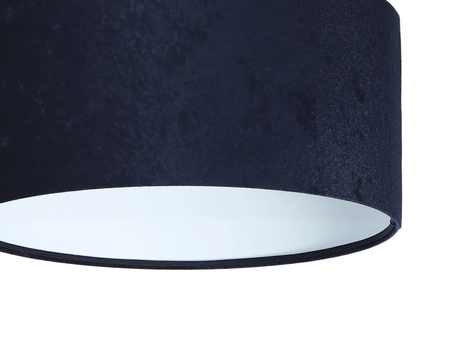 BPS Koncept Pendelleuchte AIMEE Dunkelblau Weiß Retro rund< Hängelampen|Esszimmer Lampen