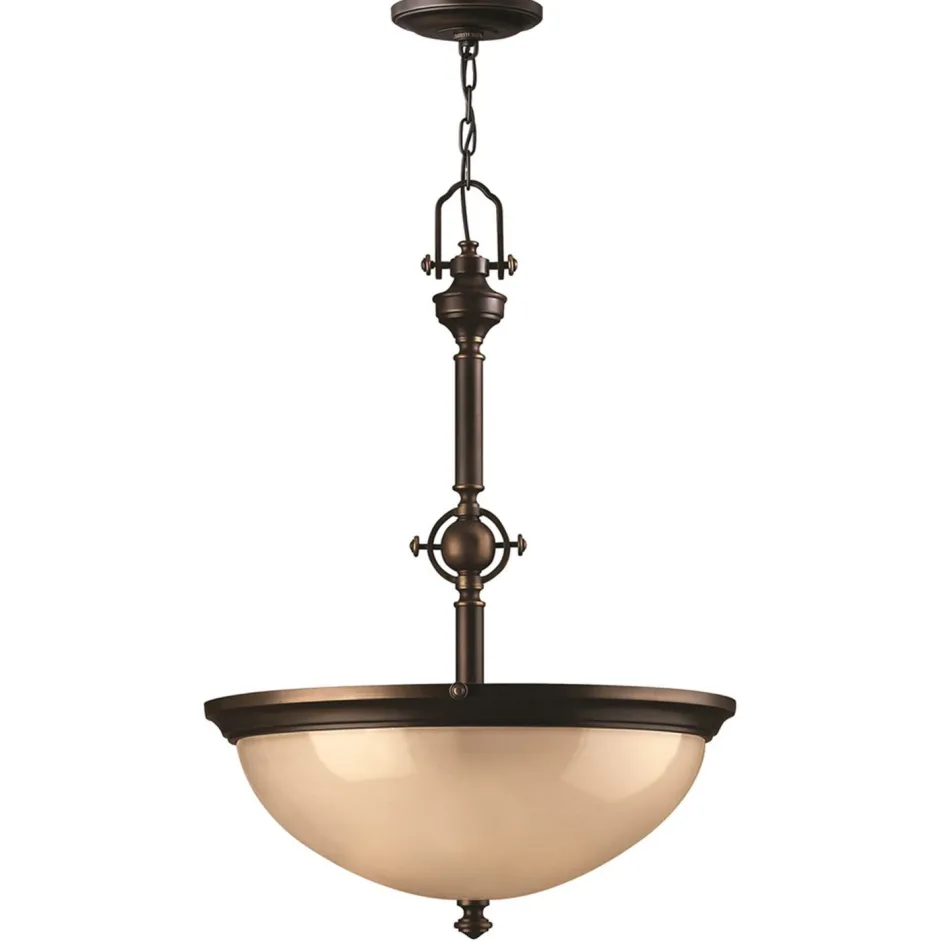 Elstead Pendelleuchte ANABELL 7 Bronze kürzbar Ø53cm Lampe< Hängelampen|Industrie Lampen