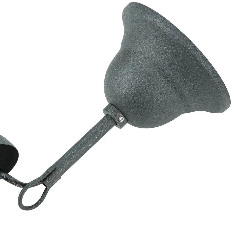 Hängelampen|Esszimmer Lampen*Lamkur Pendelleuchte Anthrazit Stoff Landhaus Esstisch