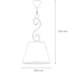 Hängelampen|Esszimmer Lampen*Lamkur Pendelleuchte Anthrazit Stoff Landhaus Esstisch
