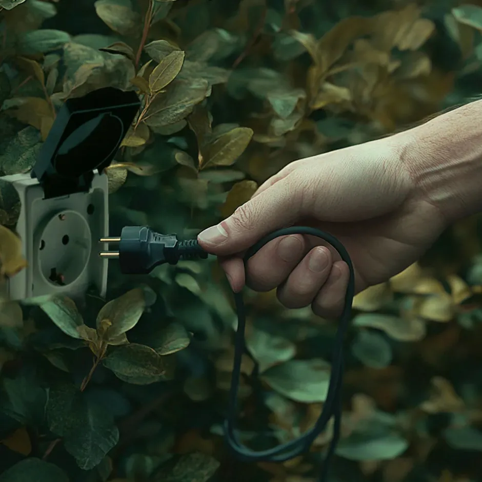 Newgarden Pendelleuchte außen IP54 Seil Lampenschirm E27 Ø 30 cm Grün< Metall Lampen|Hängeleuchten Außen