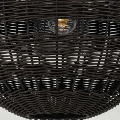 Elstead Pendelleuchte außen Korbschirm E27 IP44 in Bronze dunkel< Metall Lampen|Rustikale Lampen