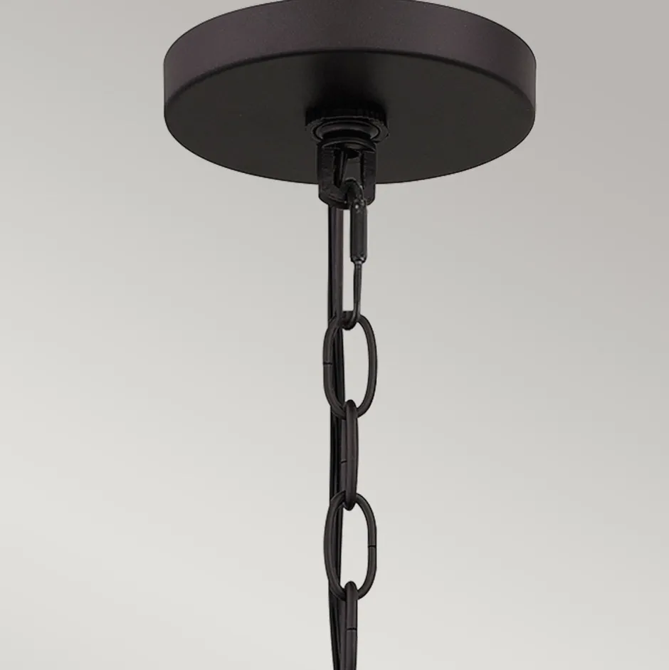 Elstead Pendelleuchte außen Korbschirm E27 IP44 in Bronze dunkel< Metall Lampen|Rustikale Lampen