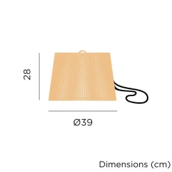 Metall Lampen|Hängeleuchten Außen*Newgarden Pendelleuchte außen LED Akku Holz Ø 39 cm IP54 2700 K dimmbar
