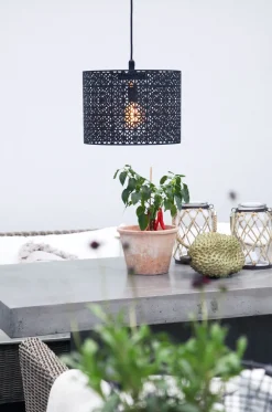 Metall Lampen|Hängeleuchten Außen*By Rydéns Pendelleuchte außen Metall E27 IP44 rund Ø 36 cm Modern