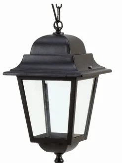 Lido Pendelleuchte Außen Schwarz Aluminium IP44< Rustikale Lampen|Hängeleuchten Außen