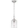 Hängelampen|Esszimmer Lampen*Elstead Pendelleuchte BASRA Nickel Ø17cm verstellbar Loft