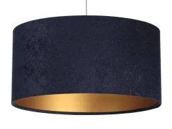 Hängelampen|Esszimmer Lampen*BPS Koncept Pendelleuchte Blau Gold Stoff Esstisch Lampe